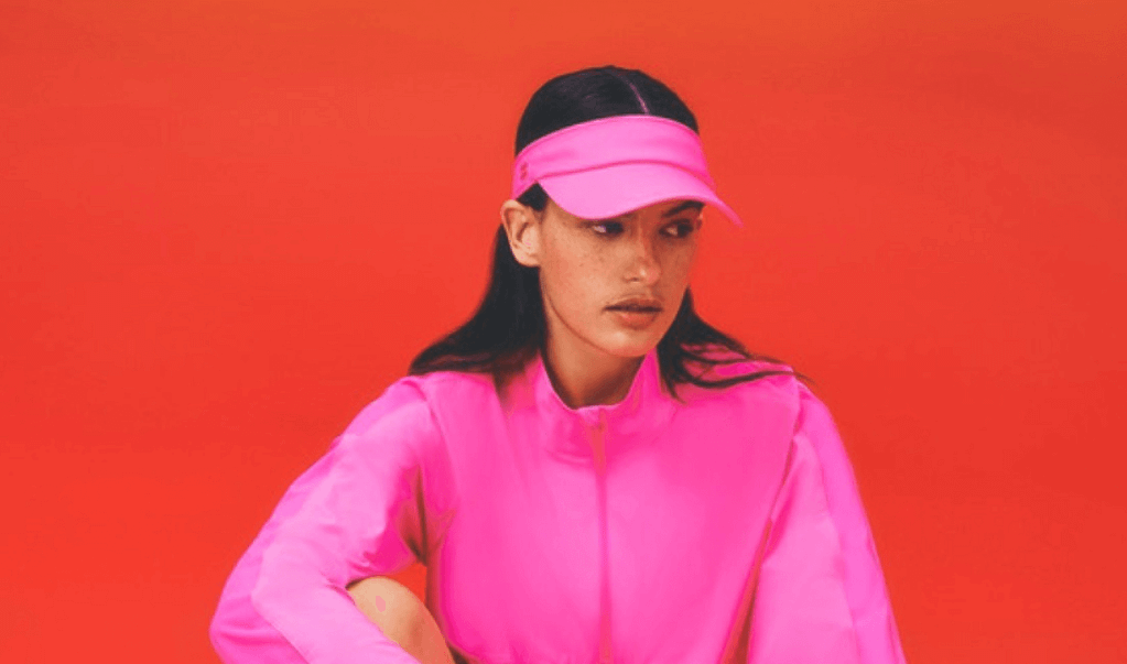 woman in all pink tennis kit
